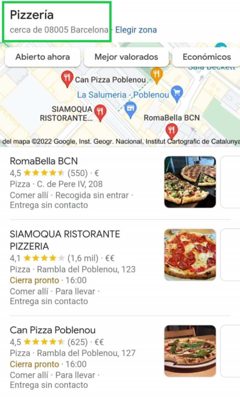 Local SEO búsqueda